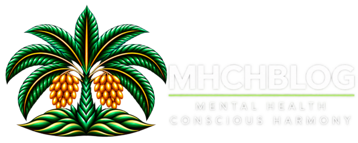 شعار MHCHBLOG: نخلة مثمرة واسم الموقع